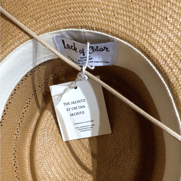 NEW! LOC Jacinto Wide Brim Straw Sun Hat - Natural Straw main image 5